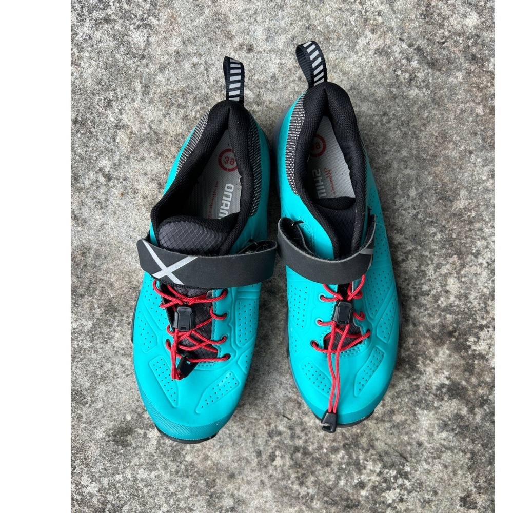 Shimano SH-MT500-W G Womens Mountain Bike Shoes Aqua SPD Cleats Size 39 US 7.2